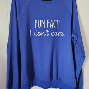 Blue Crew Neck Sweater